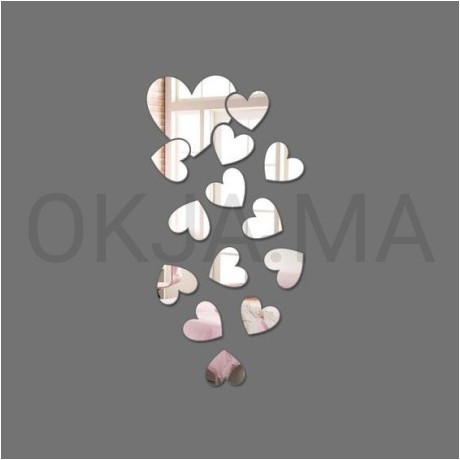 14 coeurs en argenté ou doré