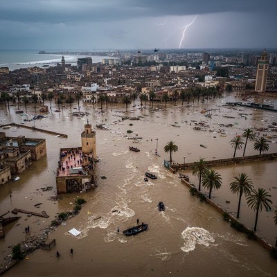 La ville d'ASFI est sous le fleuve