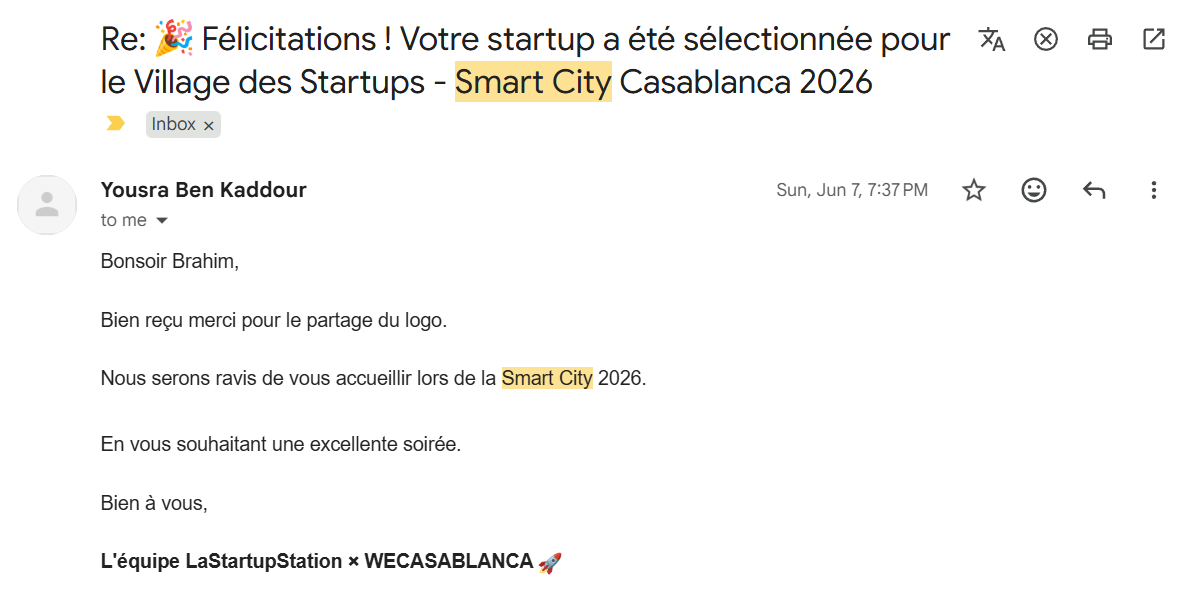 Smart City Casablanca 2026 - Village des Startups