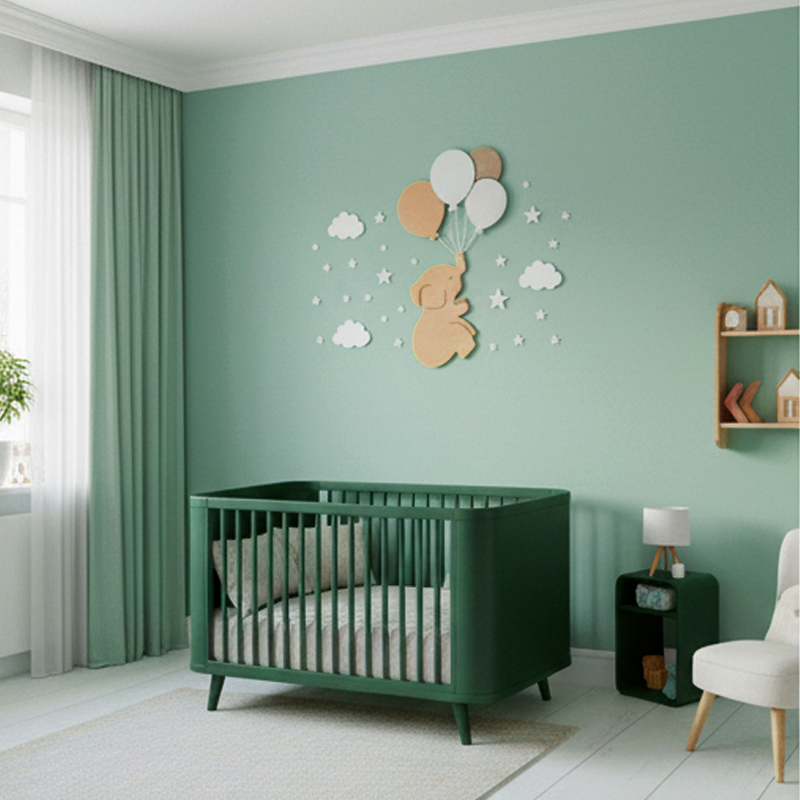 ديكور الفيل مع البالونات – خلفية فاتحة