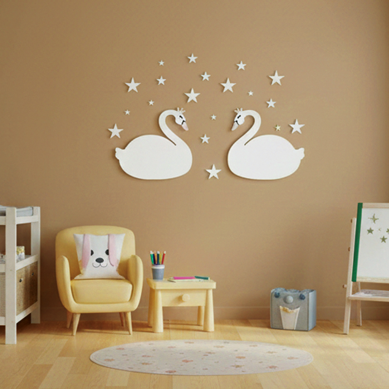 🦢 أناقة البطات الملكية والنجوم المتلألئة