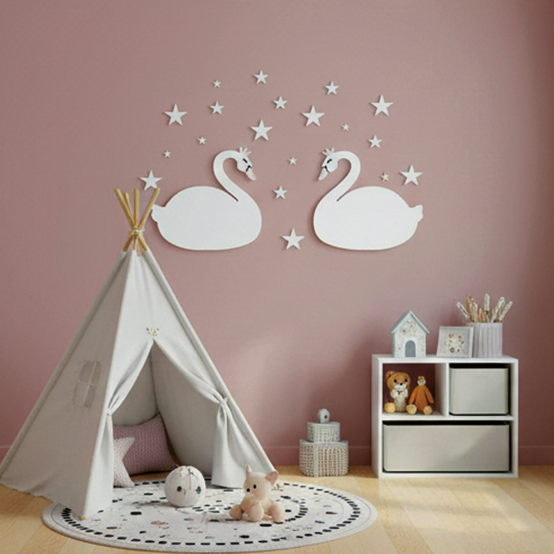 🦢 أناقة البطات الملكية والنجوم المتلألئة