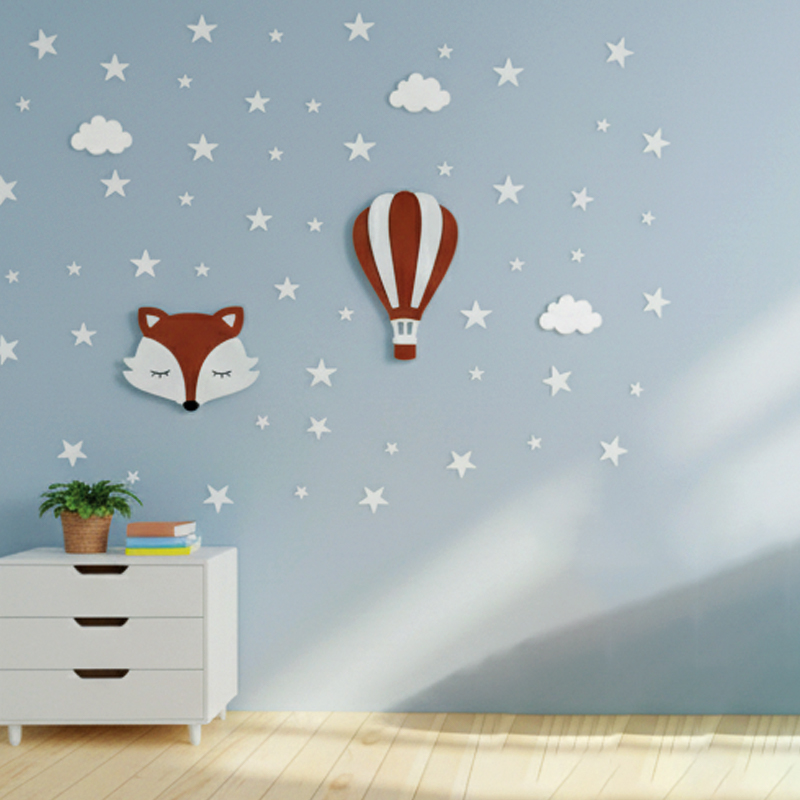 🦊 ديكور رائع للذكور - مغامرة الثعلب والمنطاد الطائر