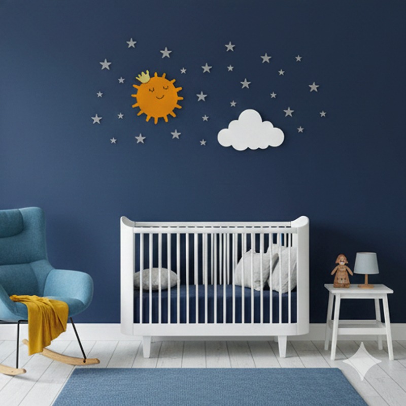 زينة حائطية للأطفال – الشمس والنجوم ☀️⭐