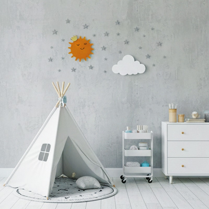 زينة حائطية للأطفال – الشمس والنجوم ☀️⭐