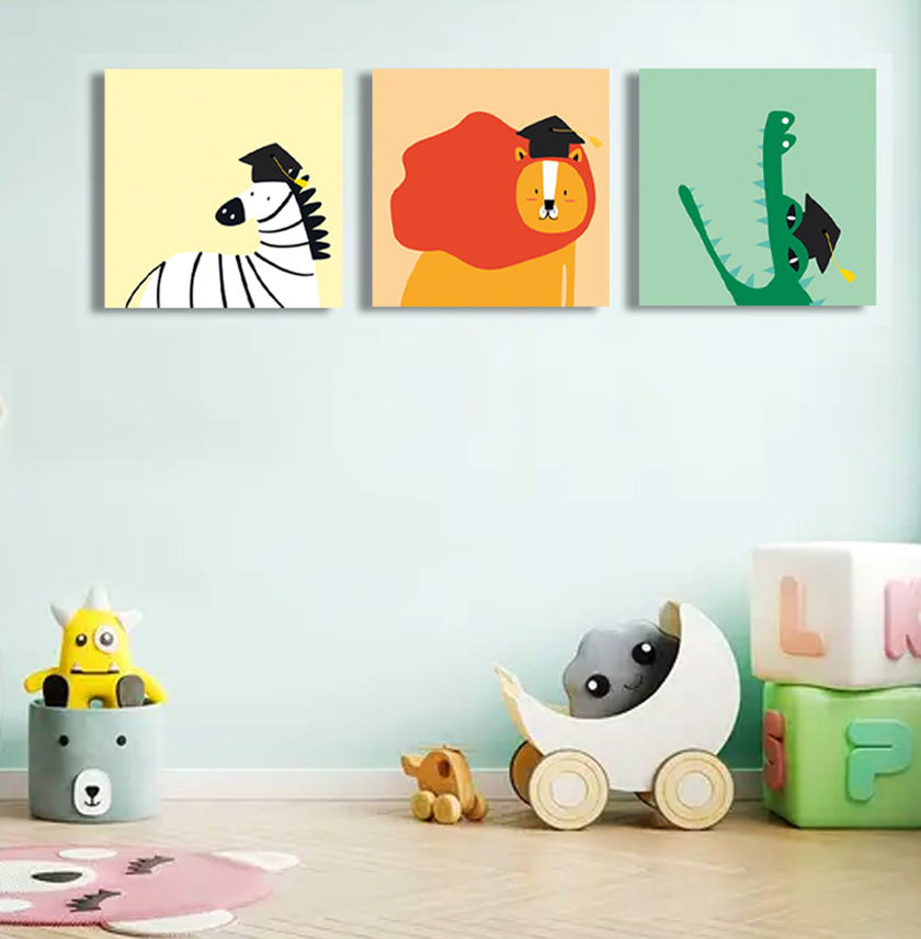 ثلاث لوحات للذكور (غابة التخرج) "أبطال المستقبل"