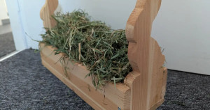 Comment distribuer le foin à mon lapin ?