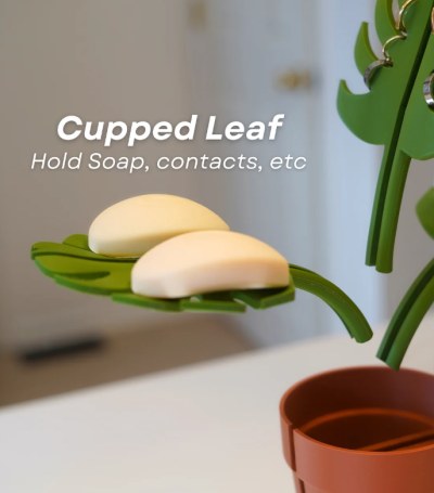 Mirror Monstera - Bathroom Organizer that Mounts to the Mirror