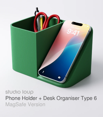 Phone Holder + Desk Organiser Type 6 MagSafe Version