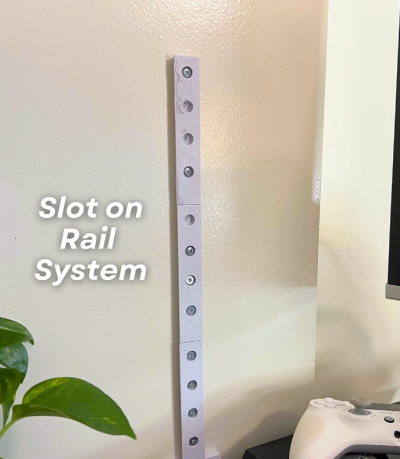 Wall Mounted Controller Holder - Print in Place Folding Bracket