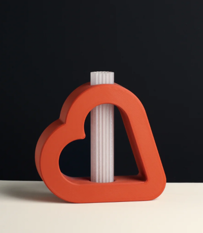 3D Printable Heart Vase