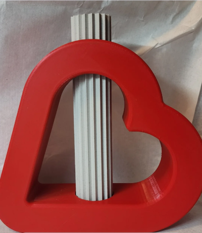 3D Printable Heart Vase