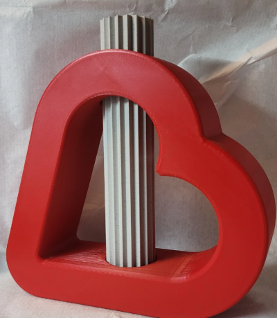3D Printable Heart Vase