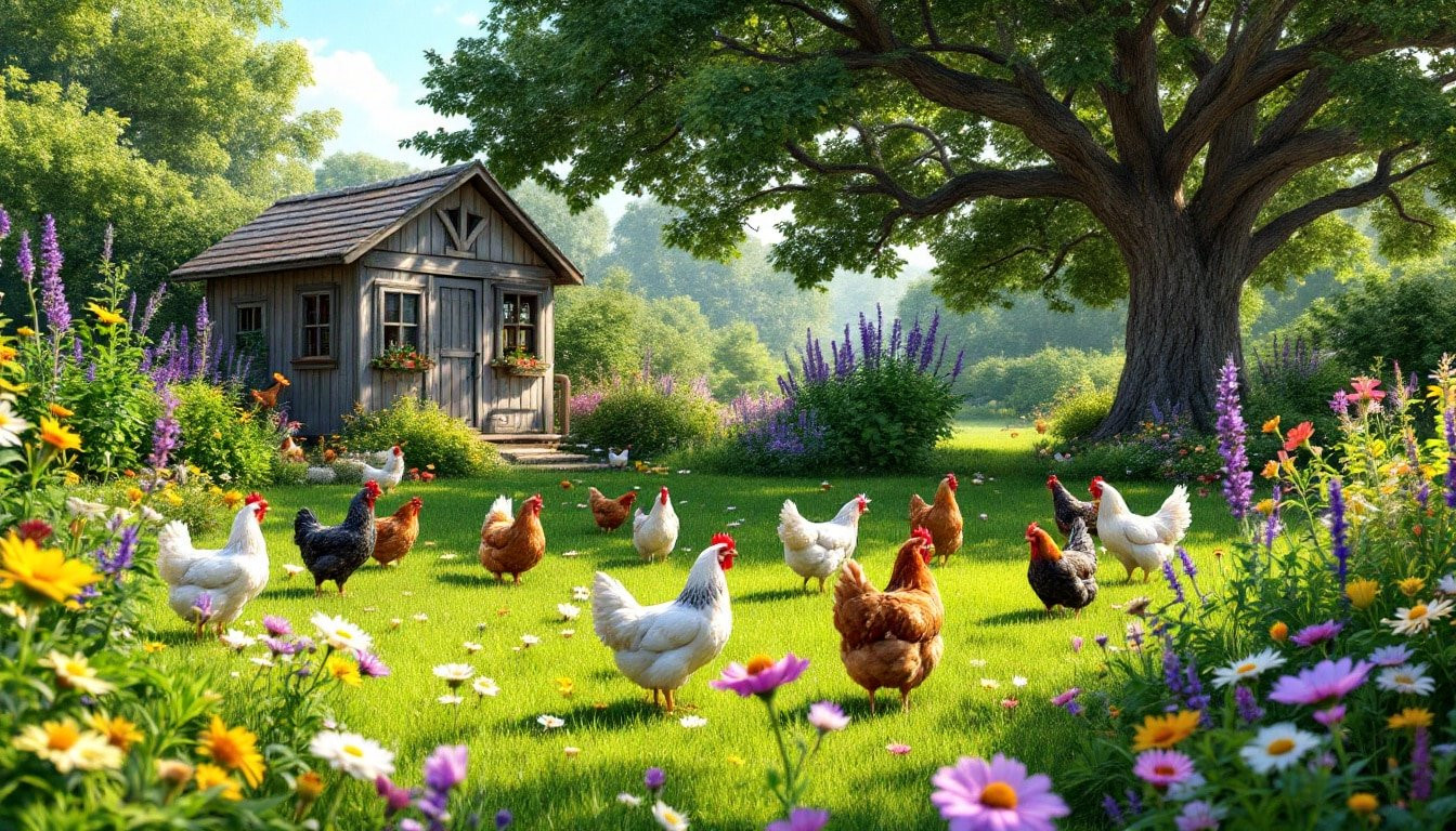 Créer un parcours herbeux pour des poules heureuses