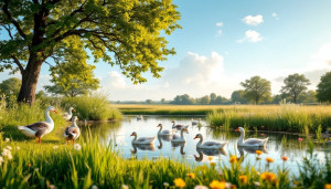 Préparer un espace aquatique pour canards et oies : conditions essentielles