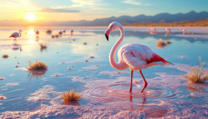 Pourquoi le flamant nain privilégie-t-il les lacs salés ?