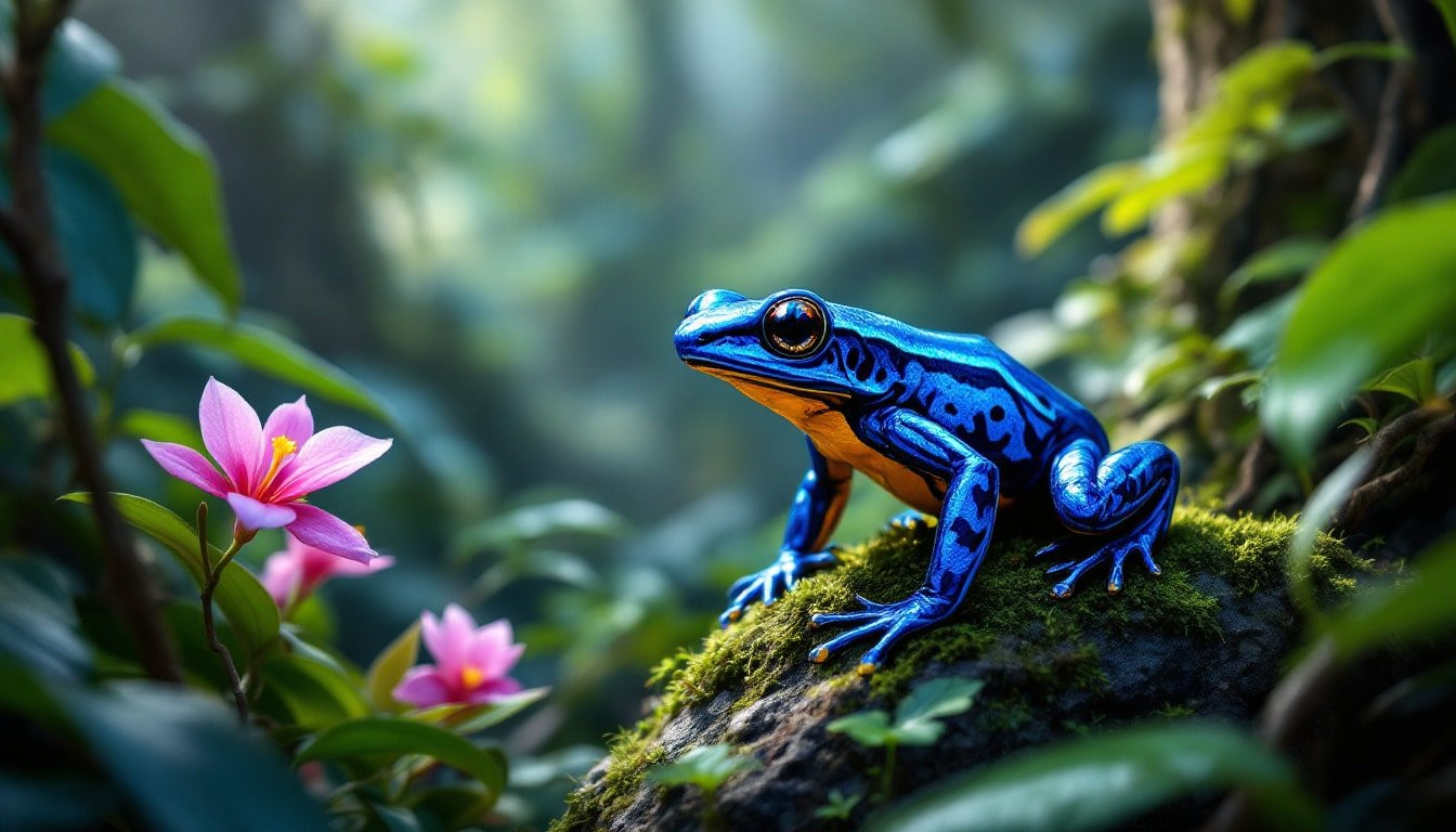 Le secret du poison de la grenouille dendrobate et son habitat en forêt tropicale
