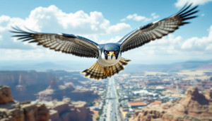 Reconnaître le faucon pèlerin en piqué : un voyage à travers les continents