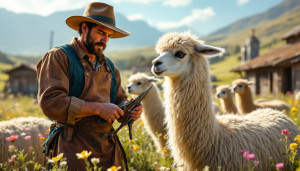 Où tontes de lamas : valoriser leur fibre à moindre coût