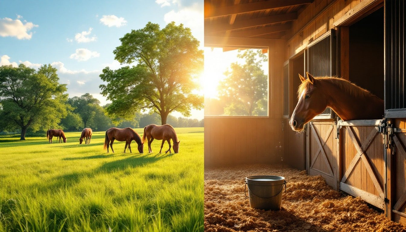 Pension au pré ou en box : quelles options pour votre cheval ?