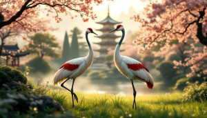 La grue du Japon : symbole de longévité et où l'admirer