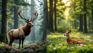 Différencier wapiti et cerf élaphe : un regard sur leurs écosystèmes