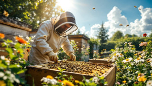 Assurez-vous d'une ruche peuplée d'abeilles mellifères