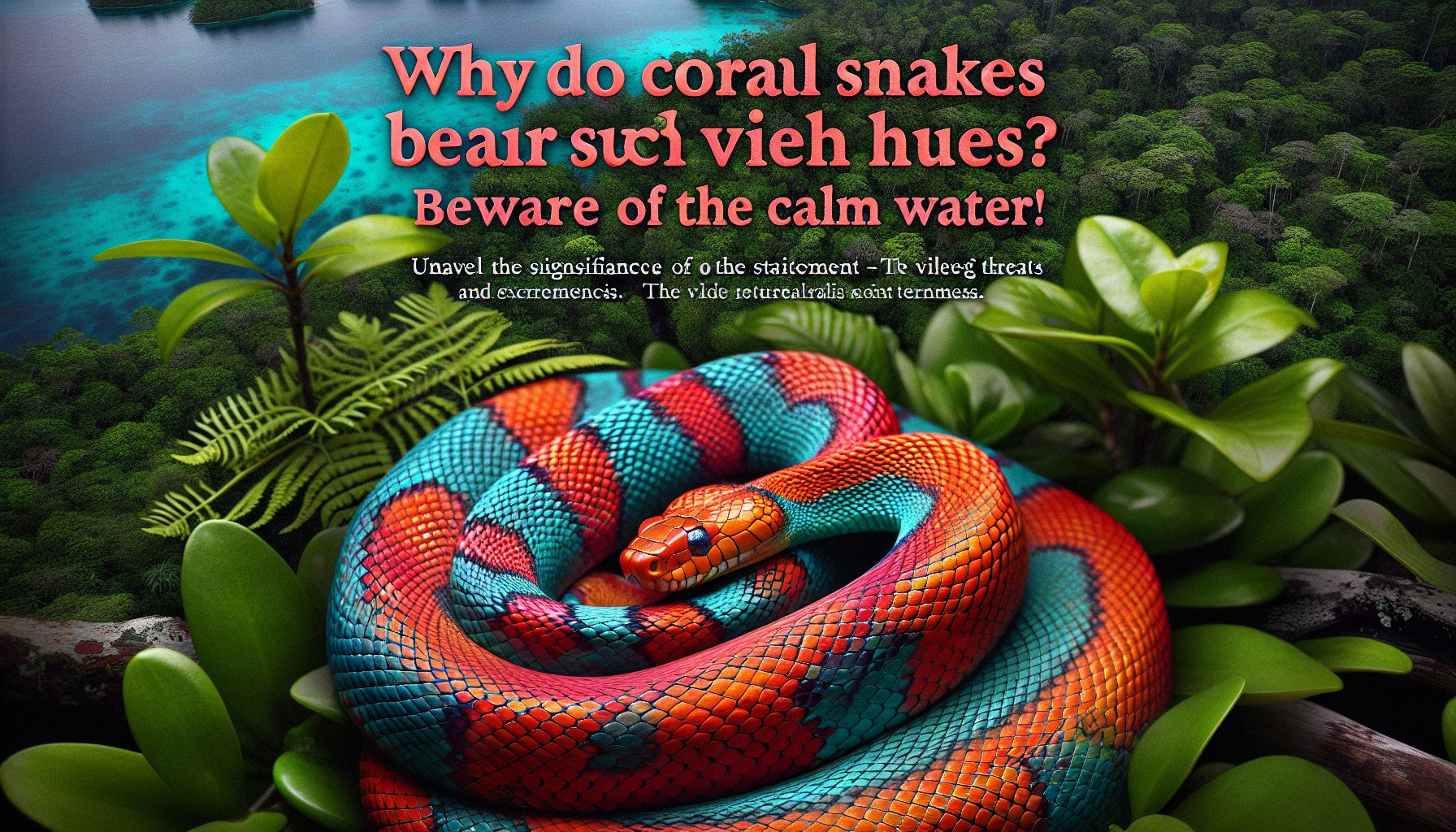 Couleurs Vives et Avertissements : Secrets du Serpent Corail et des Reptiles