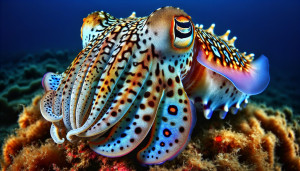 Les Secrets Éblouissants de la Seiche : Camouflage et Communication Instantanés