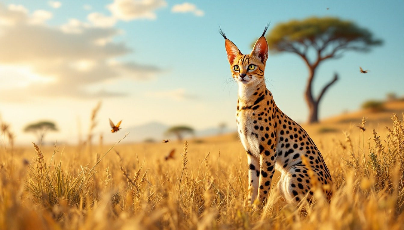 À la recherche du léopard serval : décryptage des motifs de ses taches