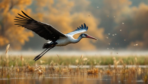 Voyage de la Cigogne Noire : Gardienne des Écosystèmes et Prévenue des Nuisibles