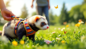 Furets en liberté : éviter les fugues avec un harnais malin