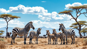 Zèbres en défense : Postures et réserves safari à découvrir