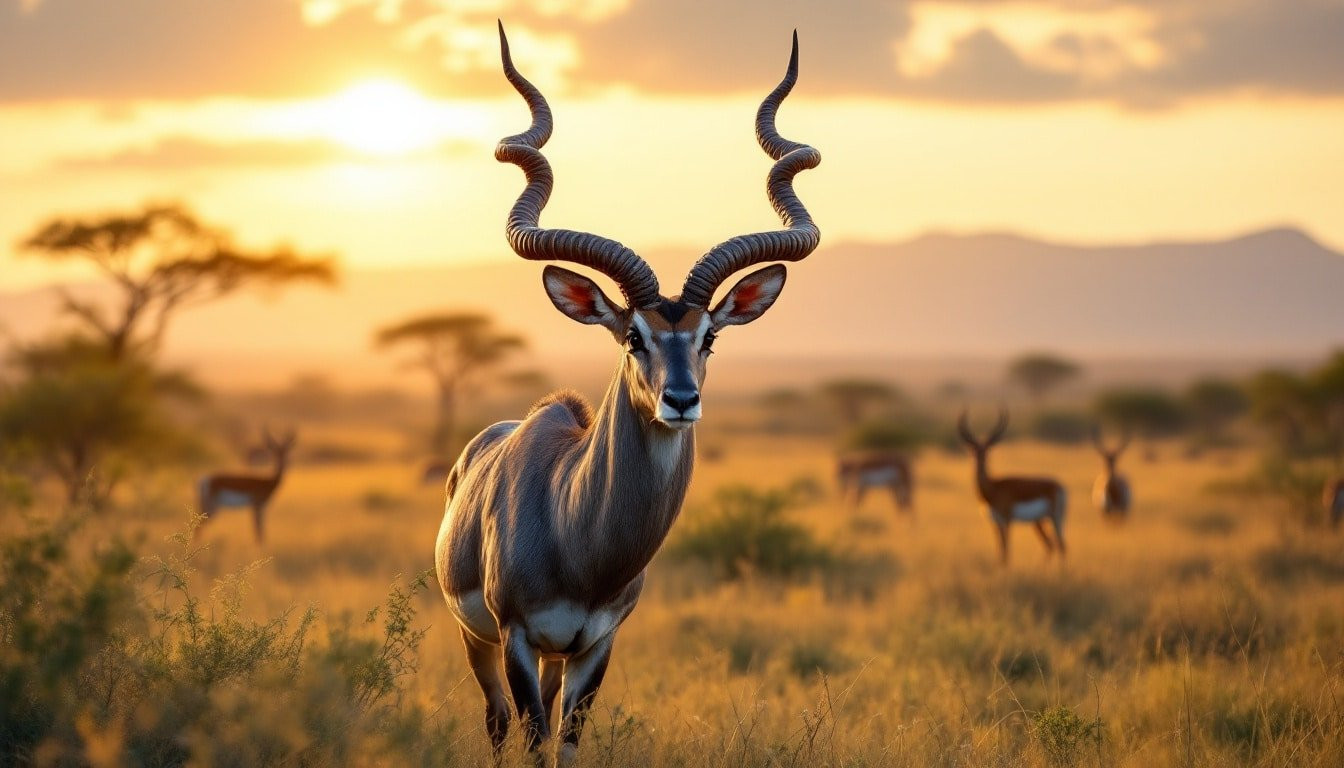 À la découverte des cornes torsadées du grand koudou : parcs africains à explorer