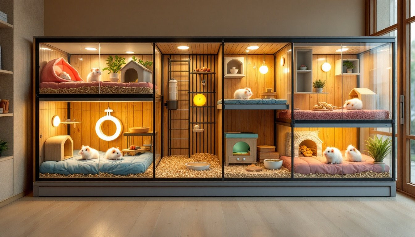 Aménager une cage harmonieuse : Guide pour accueillir plusieurs hamsters nains sans conflits
