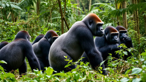 Gorille dos argenté : le leader du groupe et son rôle clé