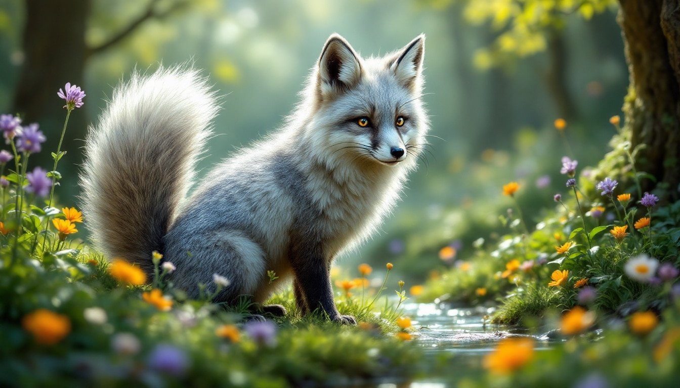 Les Mystères du Renard Argenté : Pelage Éblouissant et Aventures Sauvages