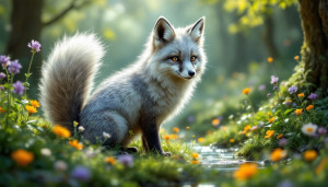 Les Mystères du Renard Argenté : Pelage Éblouissant et Aventures Sauvages