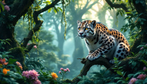 Panthère nébuleuse : défis et refuges dans les jungles asiatiques