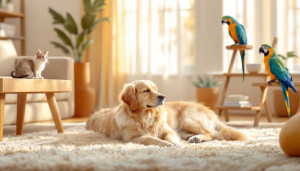 Harmonie à la Maison : Chien, Chat et Perroquet, le Trio Gagnant !