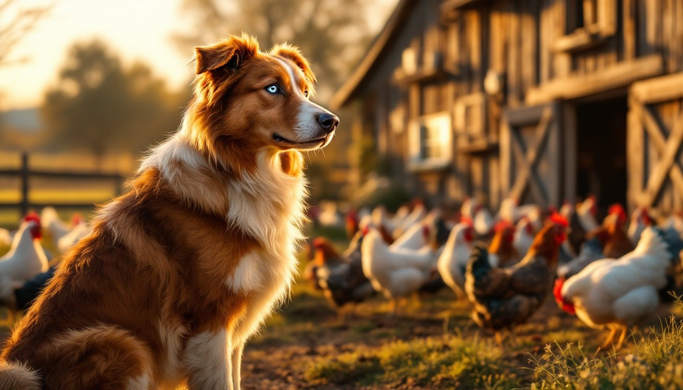 Le rôle essentiel du chien de ferme dans la protection des volailles