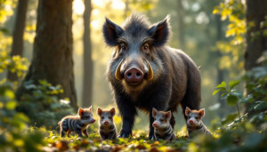 Approcher le sanglier verrat : différences avec la laie et les marcassins