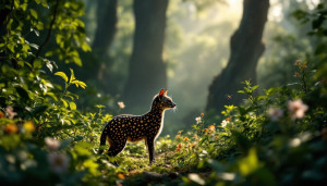 La genette, une ombre furtive des forêts africaines
