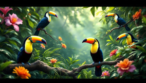 Différencier les toucans : l'importance de leur bec spectaculaire
