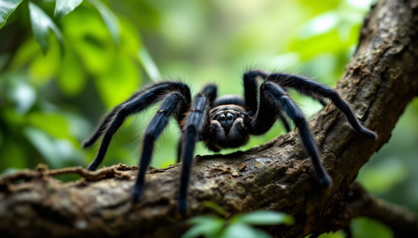 Précautions face à une mygale et habitats à explorer