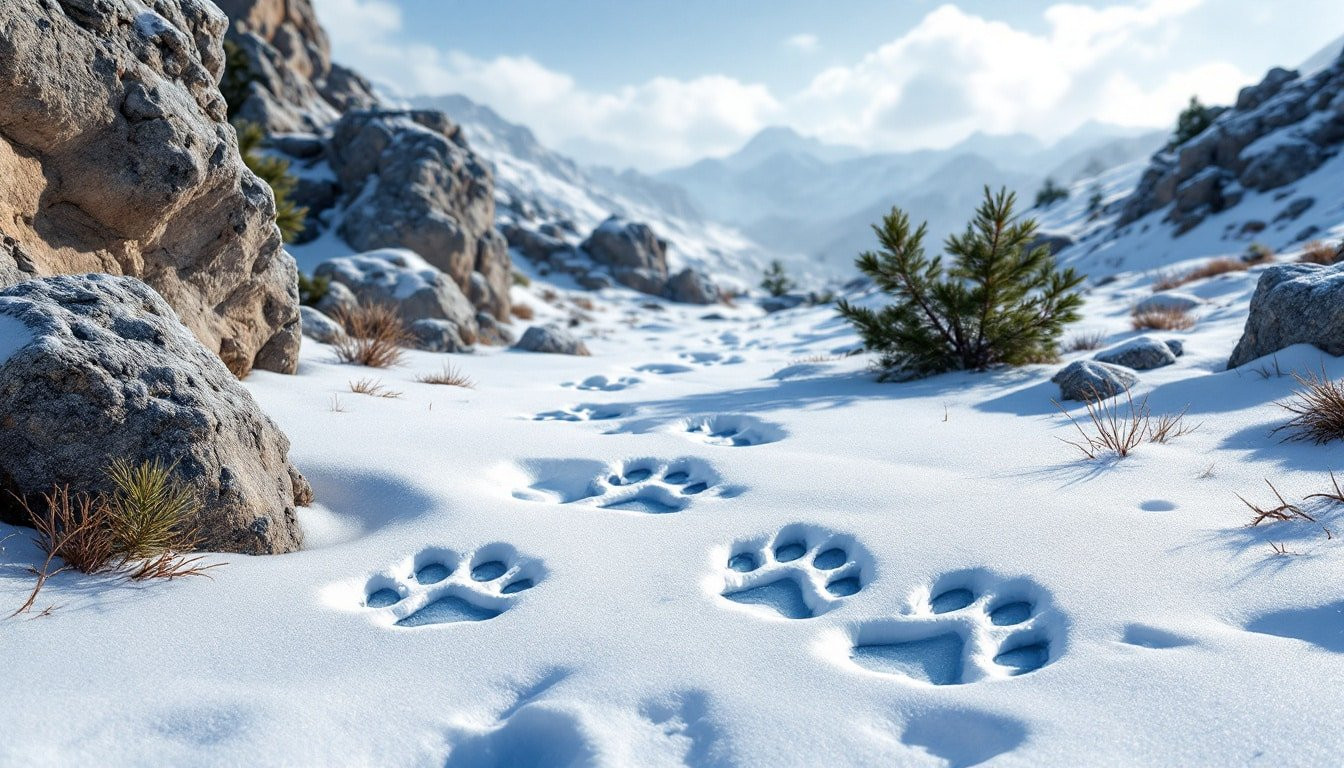 Reconnaître les empreintes du léopard des neiges et explorer son habitat