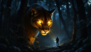 Repérer les yeux du puma la nuit : un danger à connaître et comment y faire face