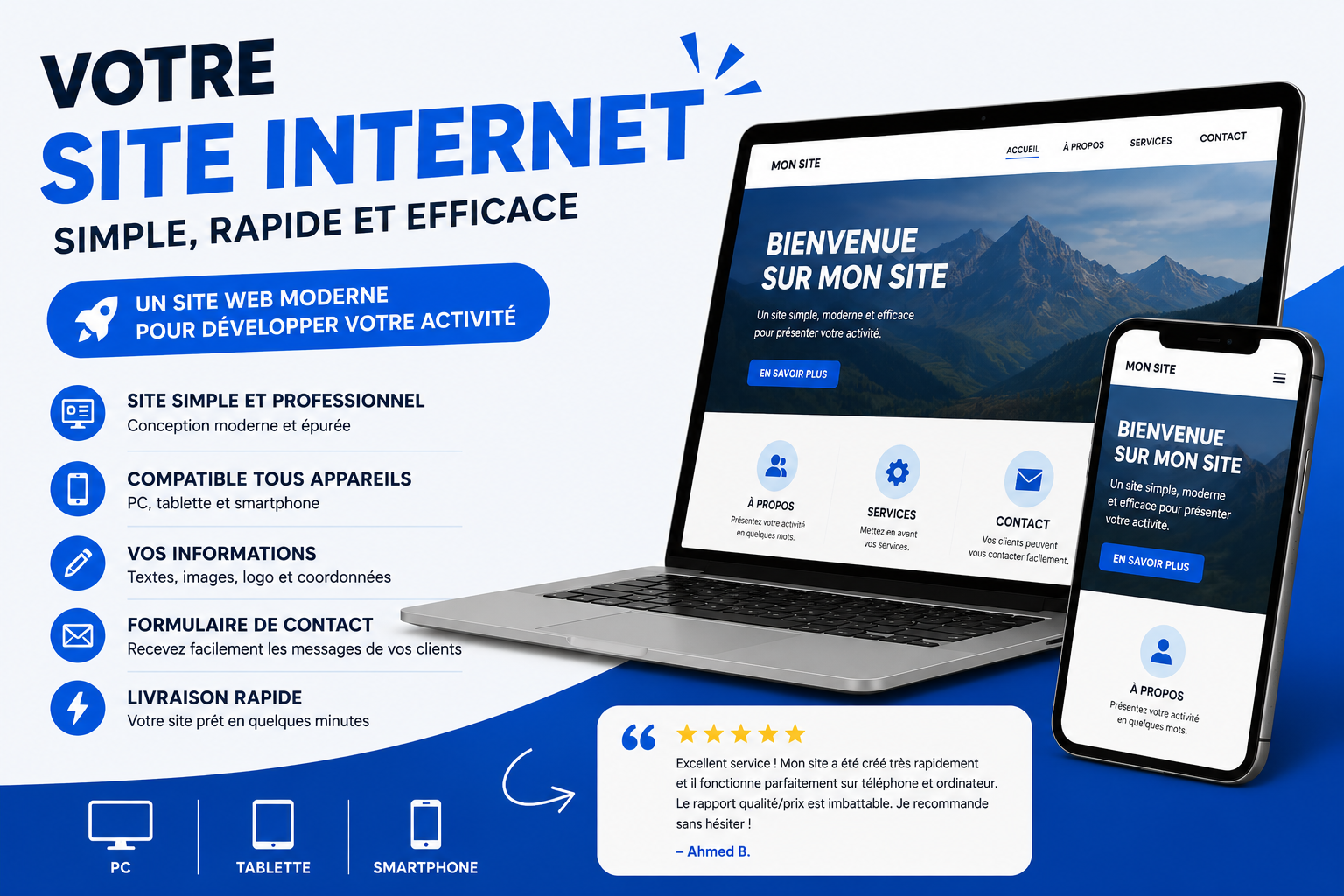 Site Internet en 5 minutes