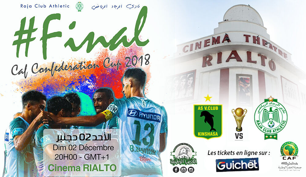 La finale de la CAF : RAJA CLUB ATHLETIC vs AS VITA CLUB - Guichet.com