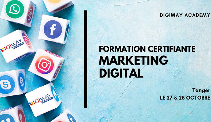 Formation Certifiante en Marketing Digital - Session Tanger - Guichet.com